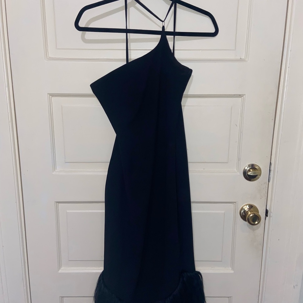 Black long foxy dress